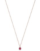 Bloomingdale's Pink Tourmaline & Diamond Pendant Necklace In 14k Rose Gold, 16 - 100% Exclusive