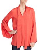 Kenneth Cole Scarf-accented Draped Tunic