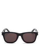 Saint Laurent Unisex Studded Rectangular Sunglasses, 50mm