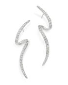 Bloomingdale's Diamond Swirl Drop Earrings In 14k White Gold, 0.60 Ct. T.w. - 100% Exclusive