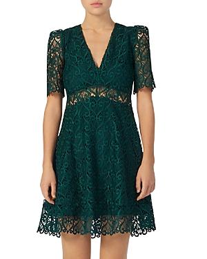 Sandro Hearty Illusion Fit-and-flare Dress