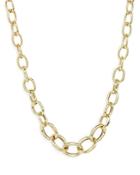 Aqua Graduated Chain Link Collar Necklace In Gold Tone, 19-22 - 100% Exclusive