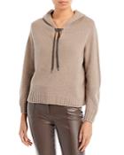 Fabiana Filippi Pull Con Cappuccio In Pa Sweater