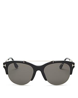 Tom Ford Holt Square Top Bar Sunglasses, 55mm