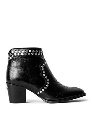 Zadig & Voltaire Women's Molly Studded High Heel Booties