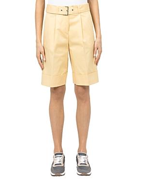 Peserico Cuffed Belted Shorts