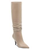 Kendall + Kylie Women's Calla Leather Pointed Toe Heel-heel Boots
