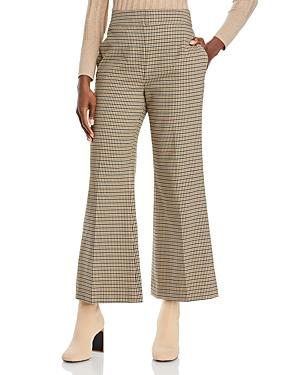 Rebecca Taylor Houndstooth Print Cropped Pants