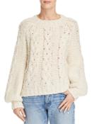 Anine Bing Ali Cable-knit Sweater