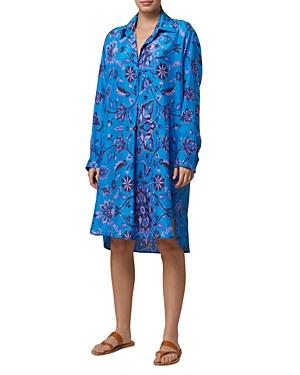 Gerard Darel Mile Silk Shirt Dress