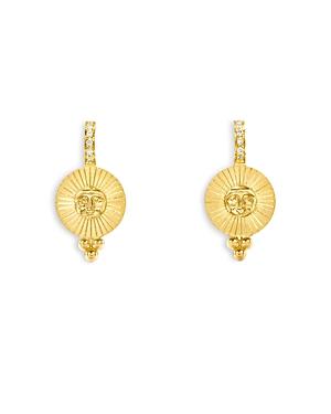 Temple St. Clair 18k Yellow Gold Celestial Diamond Sole Drop Earrings