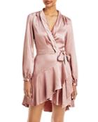 Lucy Paris Adonia Satin Wrap Dress