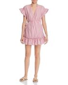 The Fifth Label Kite Ruffled Inset-stripe Mini Dress
