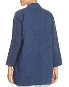 Eileen Fisher Petites Open-front Quilted Jacket