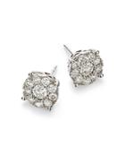 Colorless Certified Round Diamond Stud Earring In 18k White Gold, 1.50 Ct. T.w. - 100% Exclusive
