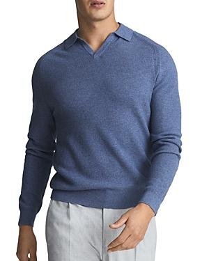 Reiss Devonshire Open Collar Long Sleeve Polo