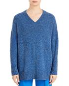 Lafayette 148 New York Donegal Knit V Neck Sweater