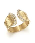 Diamond Cuff Ring In 14k Yellow Gold, .17 Ct. T.w.