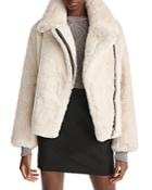 The Kooples Faux Fur Biker Jacket