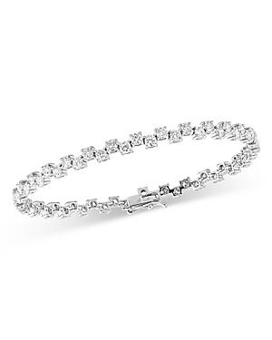 Bloomingdale's Diamond Lattice Tennis Bracelet In 14k White Gold, 5.0 Ct. T.w. - 100% Exclusive