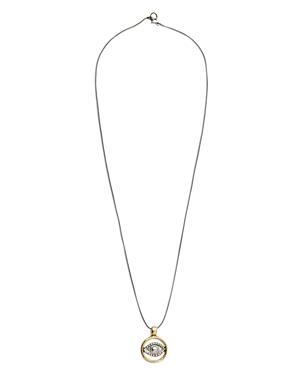 The Monotype The Franklin Two Tone Eye Pendant Necklace, 13