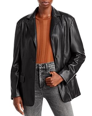 Bagatelle. Nyc Faux Leather Blazer