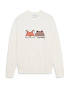 Maison Kitsune Line X Kitsune Face Graphic Sweatshirt