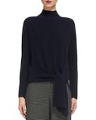 Whistles Tie Waist Ribbed Sweater