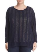 Vince Camuto Plus Dropped-shoulder High/low Sweater
