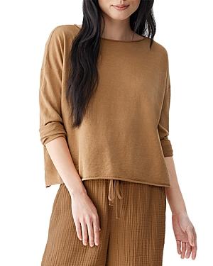 Eileen Fisher Boat Neck Boxy Fit Top