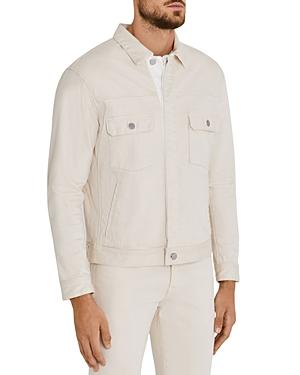 Ag Sid Denim Trucker Jacket In Ecru Dunes