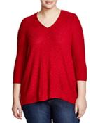 Vince Camuto Plus Split Layered-look Top