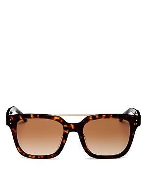 Tory Burch Women's Brow Bar Square Sunglasses, 52mm