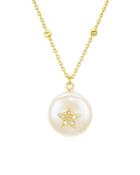 Argento Vivo Star Mother-of-pearl Pendant Necklace, 16