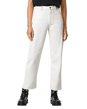 Allsaints Cali Straight Fit Jeans In Natural White