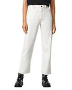 Allsaints Cali Straight Fit Jeans In Natural White