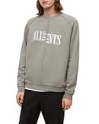 Allsaints Nico Relaxed Fit Split Logo Crewneck Sweatshirt