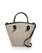 Anine Bing Taylin Linen Mini Tote