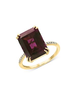 Bloomingdale's Rhodolite & Diamond Ring In 14k Yellow Gold - 100% Exclusive