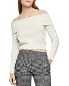 Bcbgeneration Off-the-shoulder Cropped Sweater