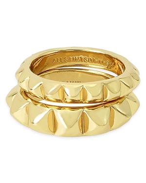 Allsaints Studded Band Ring Set
