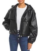 Apparis Israel Hooded Faux Leather Jacket