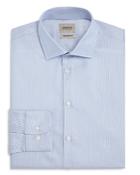 Armani Collezioni Vertical Stripe Classic Fit Dress Shirt