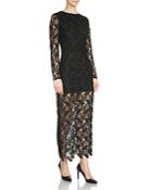 Maje Rosane Lace Maxi Dress