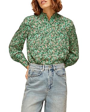 Whistles Heath Floral Print Top