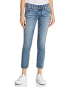 Hudson Collin Mid Rise Skinny Jeans In Hushed