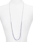 Chan Luu Blue Lace Agate Beaded Necklace, 36