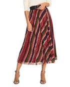 Ba & Sh Midnight Striped Midi Skirt