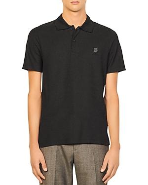 Sandro H21 Cotton Solid Regular Fit Polo Shirt