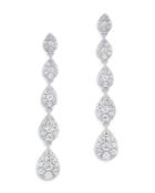 Bloomingdale's Graduated Diamond Drop Earrings In 14k White Gold, 1.0 Ct. T.w. - 100% Exclusive